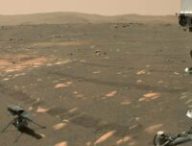 Ingenuity et Perseverance sur Mars. // Source : Via X @NASAPersevere (photo recadrée)
