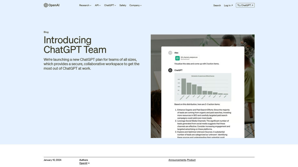 Introducing ChatGPT Team Introducing ChatGPT Team