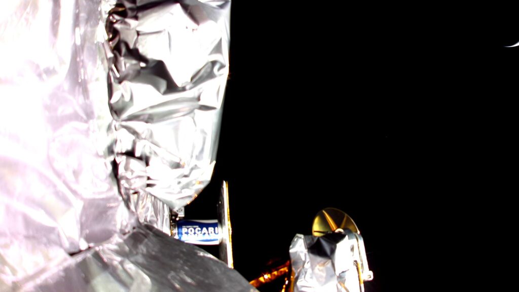 Le selfie de Peregrine. // Source : Astrobotic Technology Le selfie de Peregrine. // Source : Astrobotic Technology