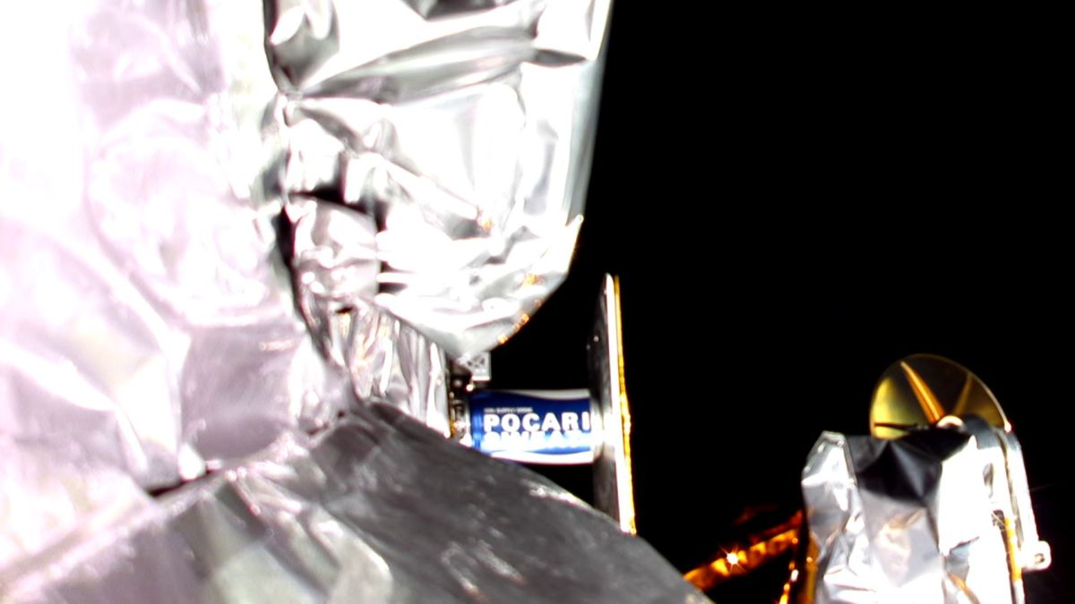 Zoom dans le selfie de Peregrine. // Source : Astrobotic Technology Zoom dans le selfie de Peregrine. // Source : Astrobotic Technology