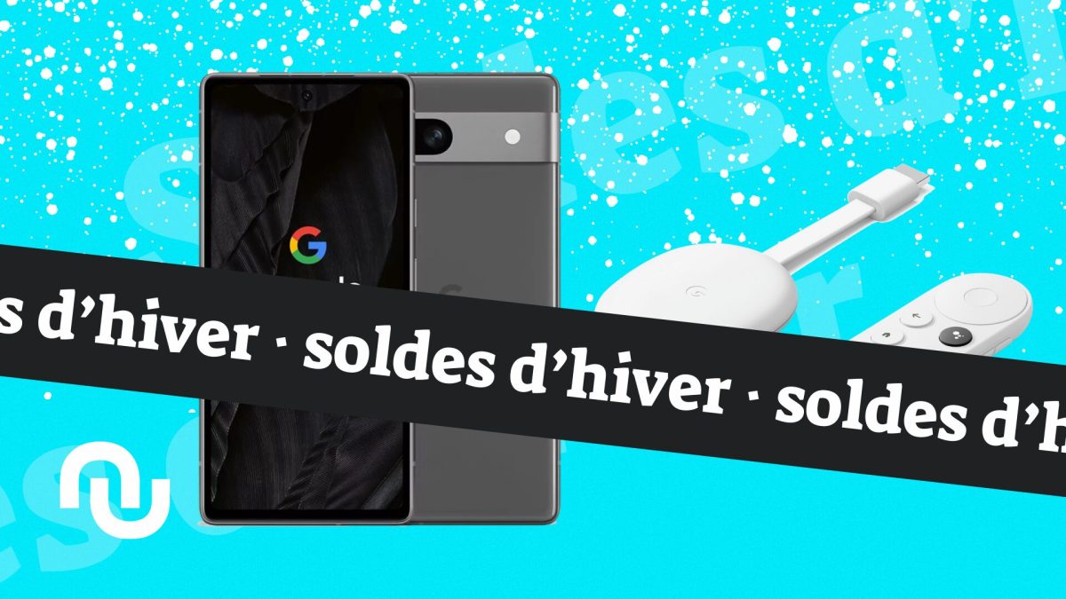 Pixel7a Chromecast 4k Soldes // Source : Montage Numerama Pixel7a Chromecast 4k Soldes // Source : Montage Numerama