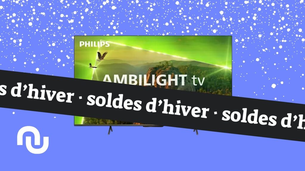Philips et son emblématique Ambilight se retrouve moins chers pendant les soldes // Source : montage Numerama Philips et son emblématique Ambilight se retrouve moins chers pendant les soldes // Source : montage Numerama