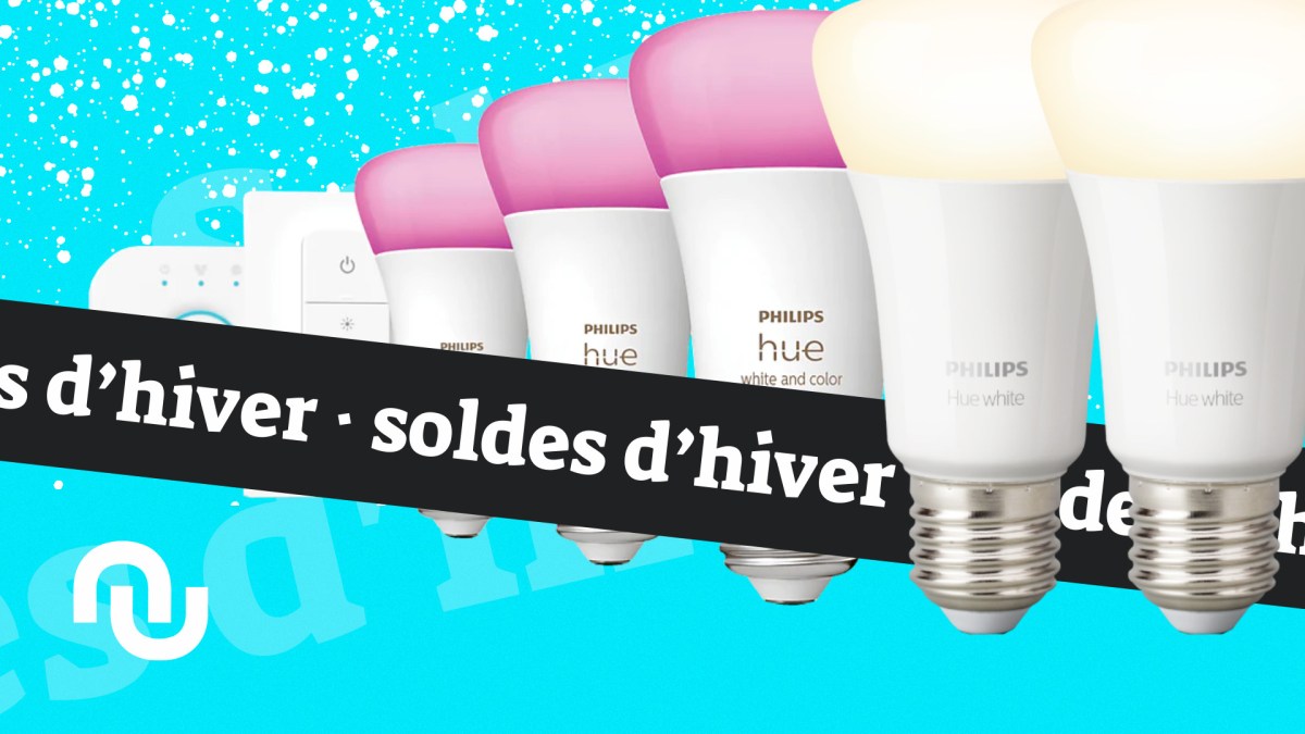 Philips Hue soldes hiver // Source : Montage Numerama Philips Hue soldes hiver // Source : Montage Numerama