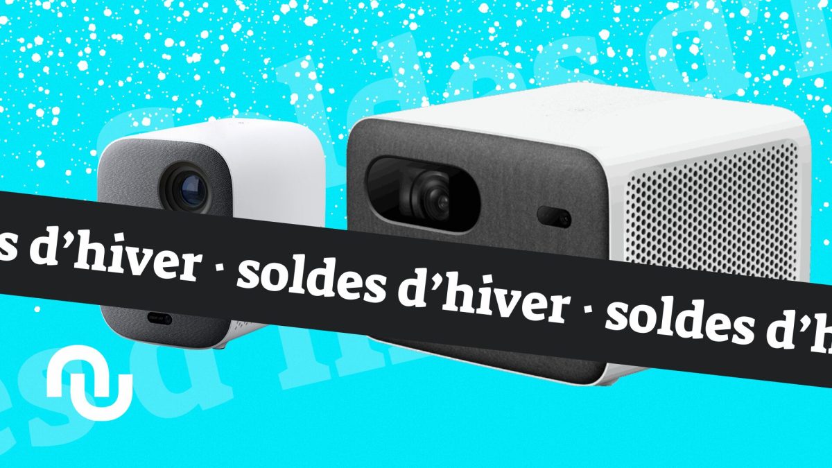 Vidéo projecteur Xiaomi // Source : Montage Numerama Vidéo projecteur Xiaomi // Source : Montage Numerama