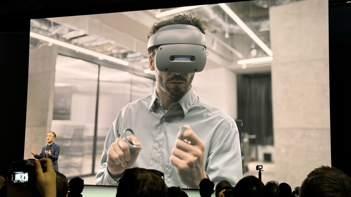 Le casque Spatial Content Creation System de Sony. // Source : Numerama Le casque Spatial Content Creation System de Sony. // Source : Numerama