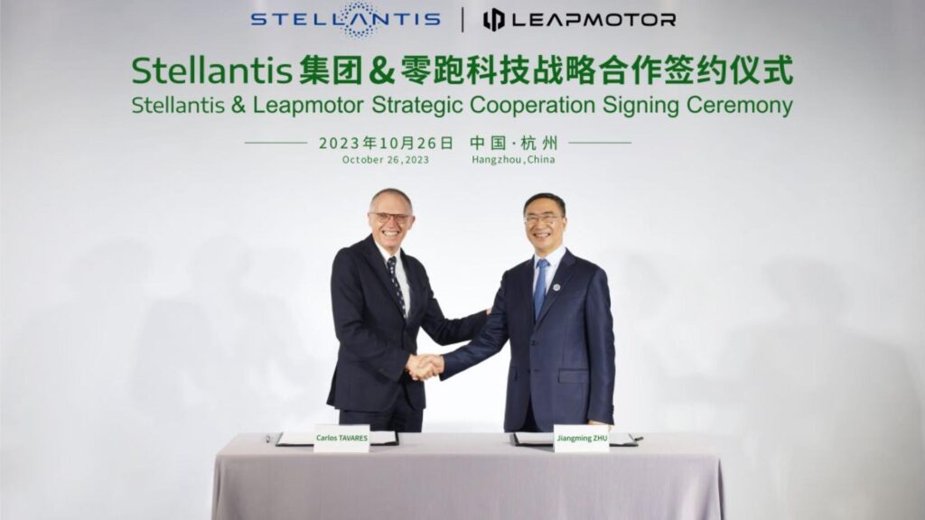 accord stellantis / leapmotor // Source : Stellantis accord stellantis / leapmotor // Source : Stellantis