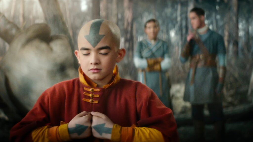Un défi de taille à venir pour Aang // Source : Netflix Un défi de taille à venir pour Aang // Source : Netflix