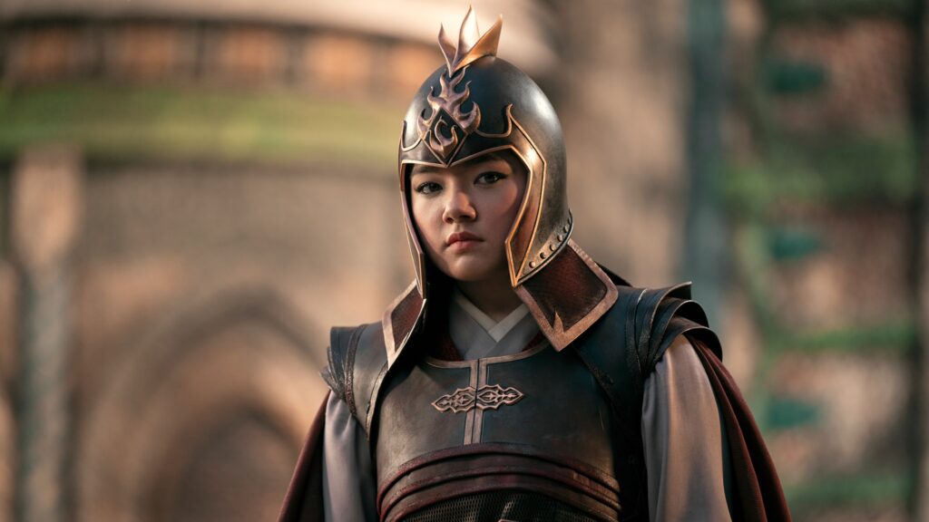 Azula, plus conquérante que jamais, à la fin de la saison 1 d'Avatar, le dernier maître de l'air // Source : Robert Falconer/Netflix Azula, plus conquérante que jamais, à la fin de la saison 1 d'Avatar, le dernier maître de l'air // Source : Robert Falconer/Netflix