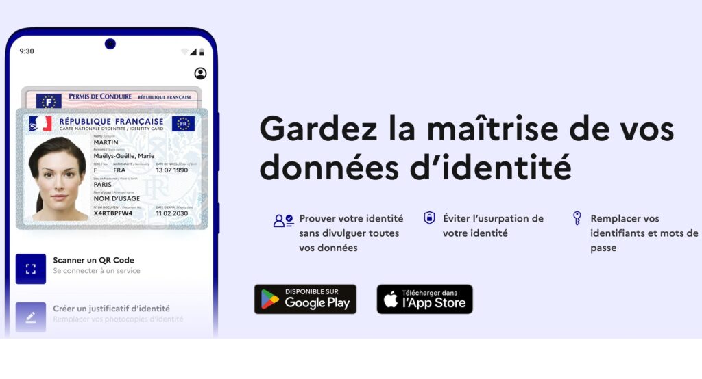 L'application France Identité // Source : Gouvernement L'application France Identité // Source : Gouvernement