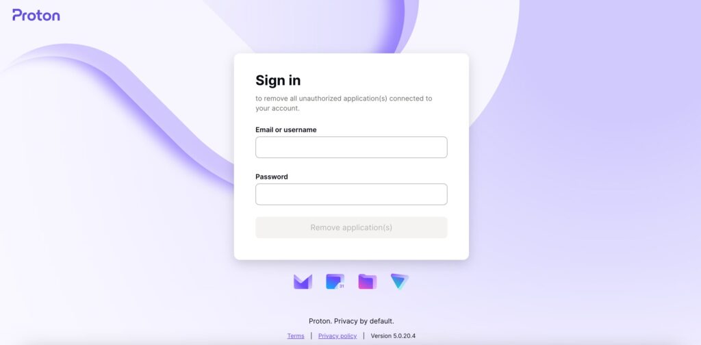 Le site clone de Proton Mail. // Source : Numerama Le site clone de Proton Mail. // Source : Numerama