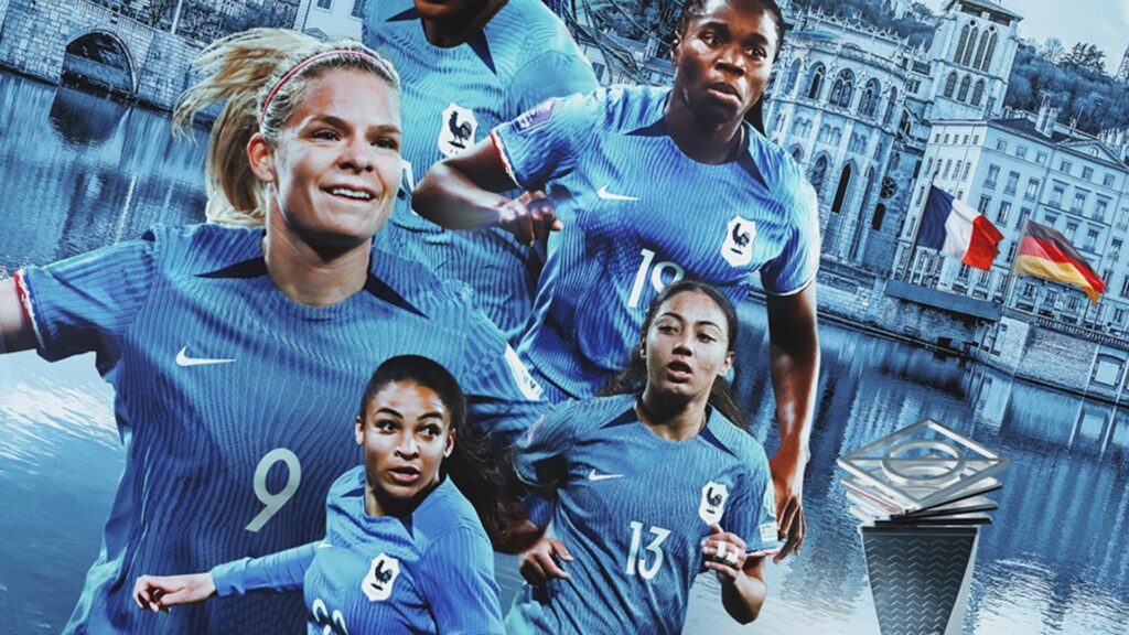 L'équipe de France de foot féminin // Source : Twitter Équipe de France Féminine L'équipe de France de foot féminin // Source : Twitter Équipe de France Féminine