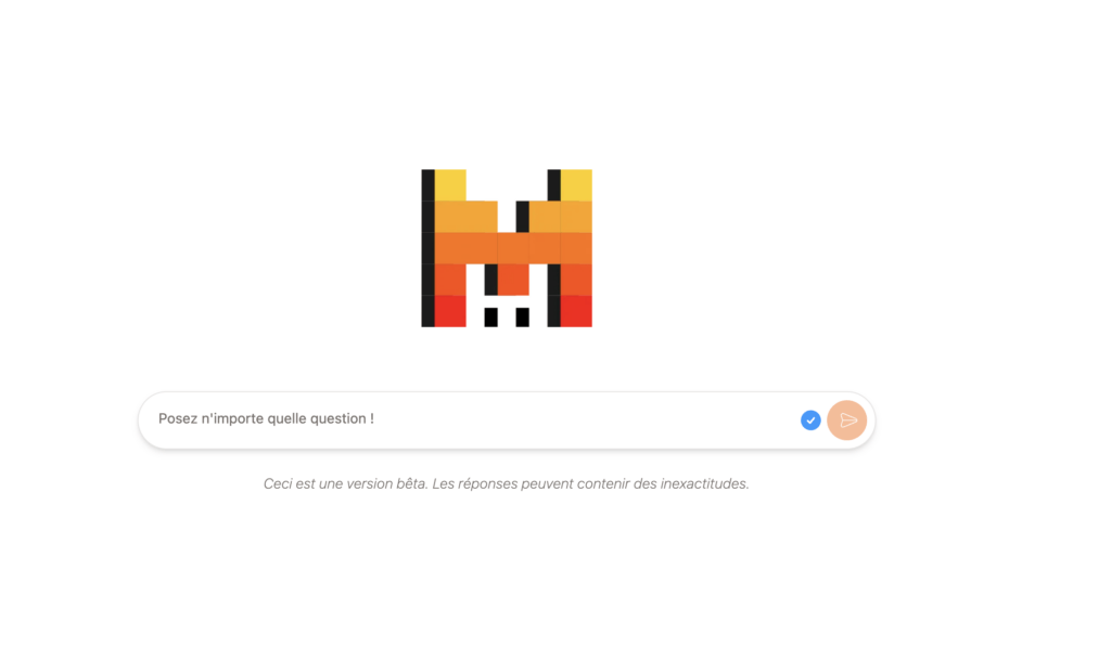 L'interface de Le Chat. L'interface de Le Chat.