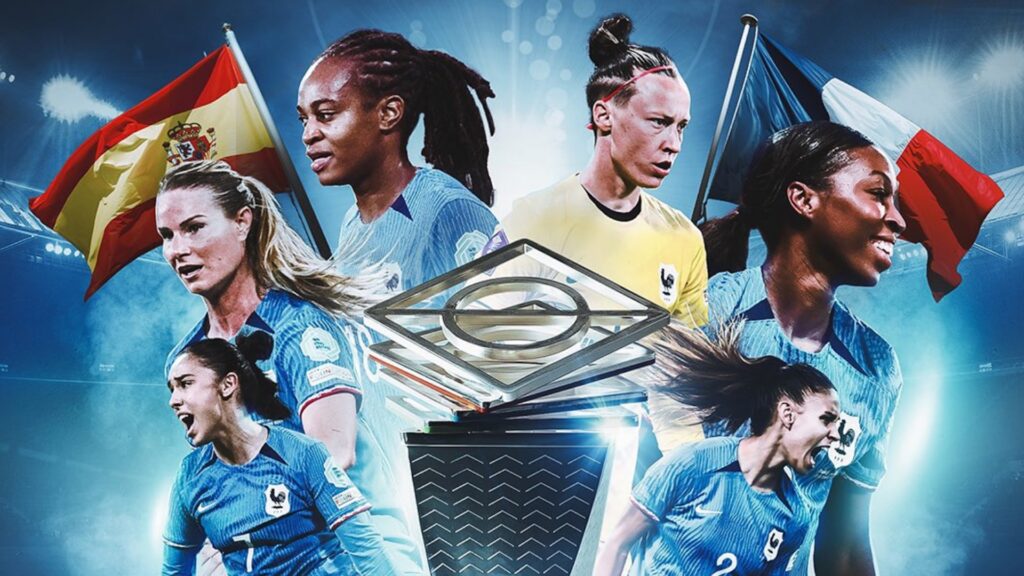 La finale entre la France et l'Espagne // Source : Twitter FFF La finale entre la France et l'Espagne // Source : Twitter FFF