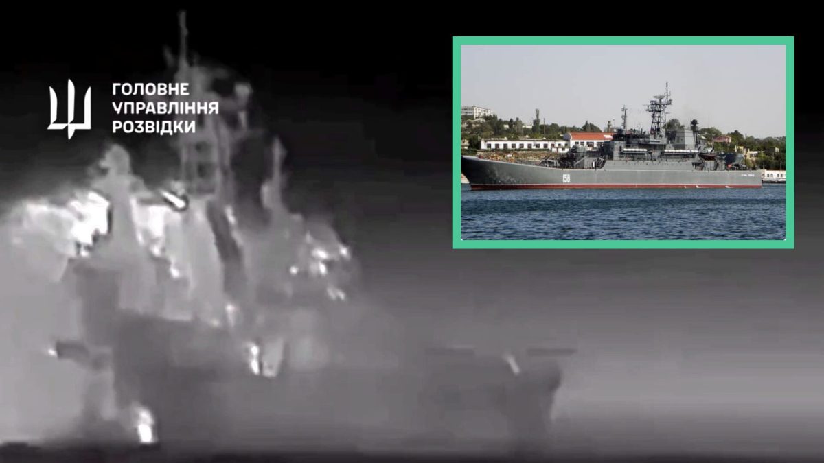 Les images de l'attaque du drone naval // Source : Ministère ukrainien de la défense Les images de l'attaque du drone naval // Source : Ministère ukrainien de la défense