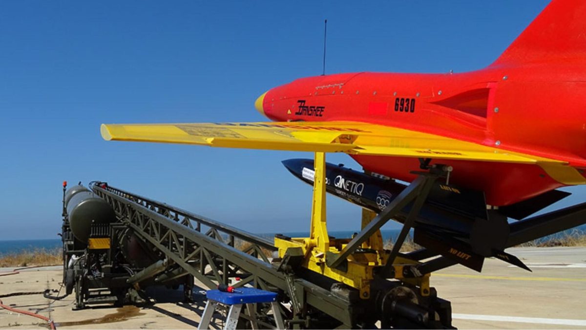 Un drone banshee de la marine britannique. // Source : Qinetiq Un drone banshee de la marine britannique. // Source : Qinetiq