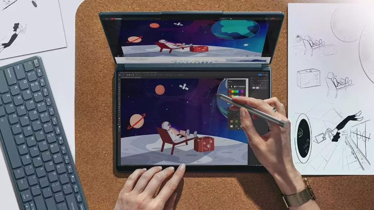 Lenovo yoga book 9i // Source : Lenovo Lenovo yoga book 9i // Source : Lenovo