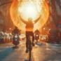 Un cycliste victorieux sur la vie // Source : Numerama avec Midjourney Un cycliste victorieux sur la vie // Source : Numerama avec Midjourney