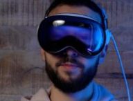 L'Apple Vision Pro et les yeux EyeSight. // Source : Numerama L'Apple Vision Pro et les yeux EyeSight. // Source : Numerama