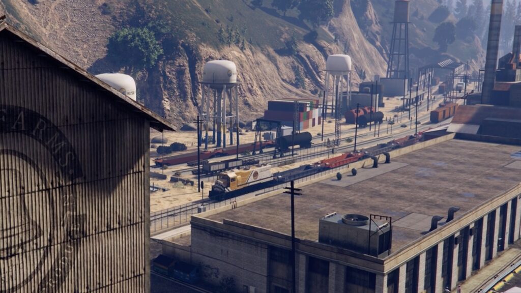 Un train dans GTA Online // Source : Capture YouTube