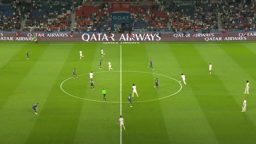 Le match entre le PSG et Nice // Source : Capture YouTube Ligue 1 Le match entre le PSG et Nice // Source : Capture YouTube Ligue 1
