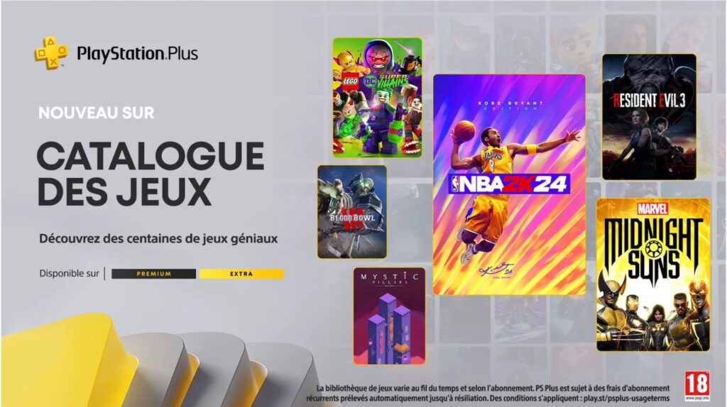 PlayStation Plus Extra en mars 2024 // Source : Sony PlayStation Plus Extra en mars 2024 // Source : Sony