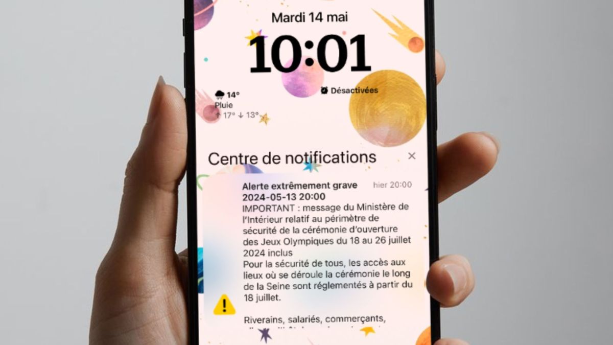Un message FR-Alert. // Source : Canva, capture Numerama Un message FR-Alert. // Source : Canva, capture Numerama