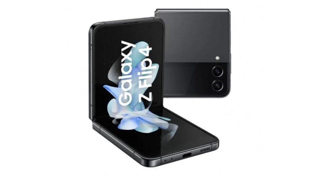 Le Samsung Galaxy Z Flip 4 offre un écran XXL tout en restant compact // Source: CDiscount Le Samsung Galaxy Z Flip 4 offre un écran XXL tout en restant compact // Source: CDiscount