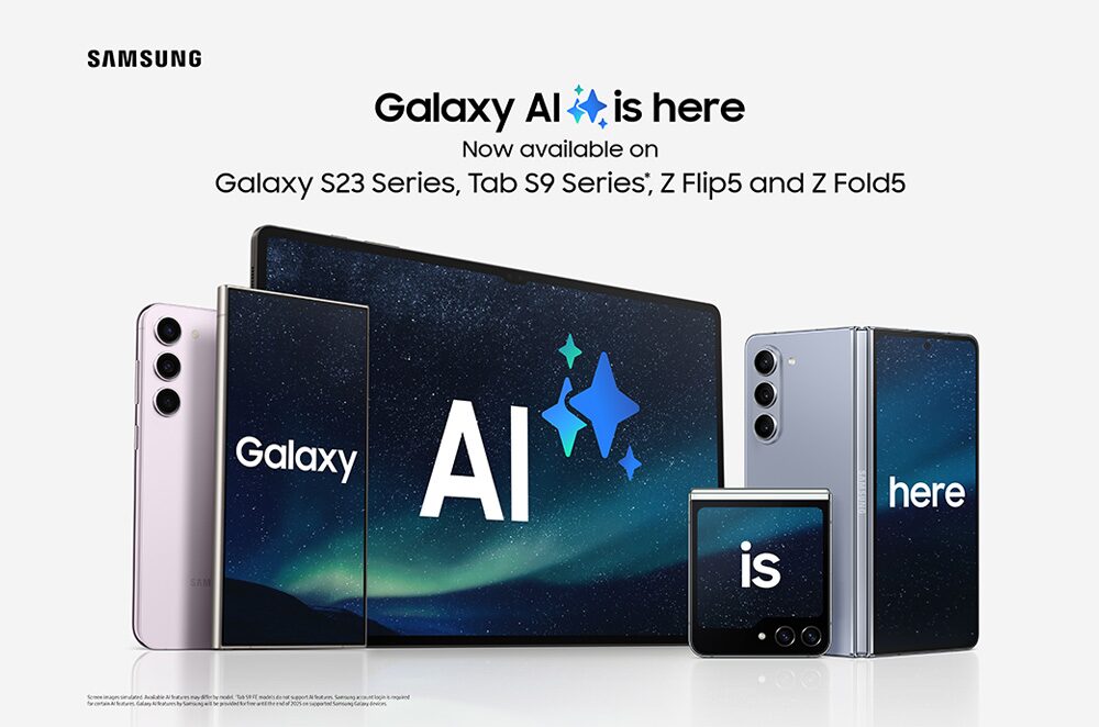 L'image officielle du déploiement de Galaxy AI sur d'anciens appareils. L'image officielle du déploiement de Galaxy AI sur d'anciens appareils.