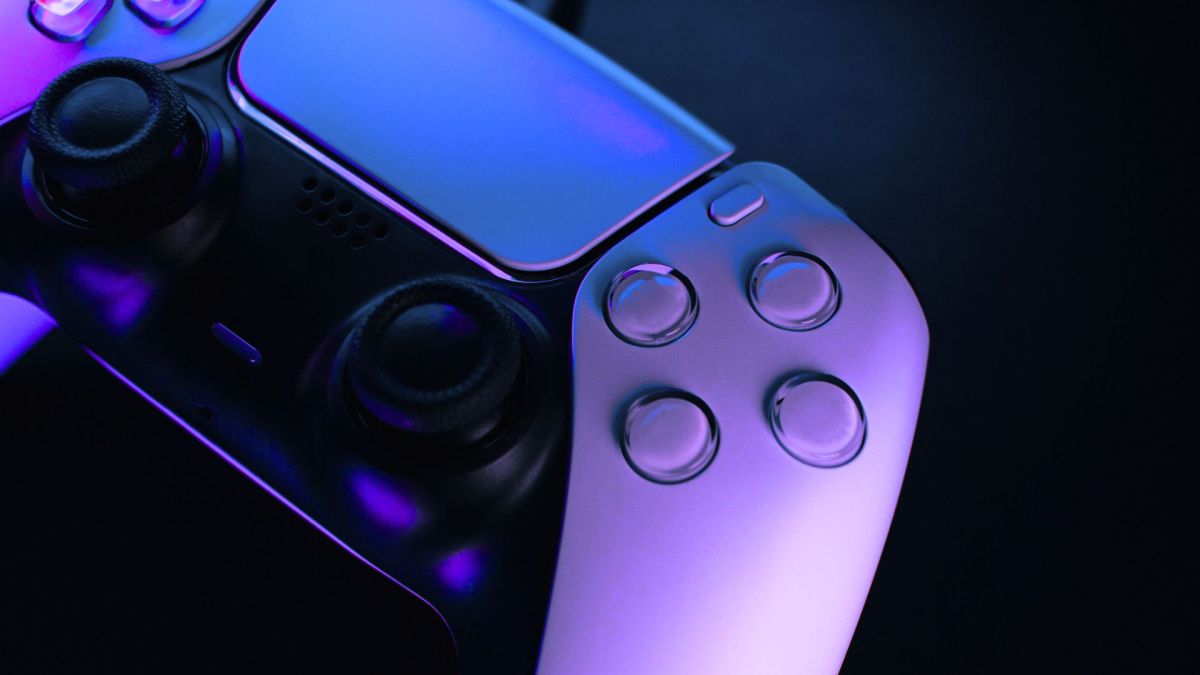 Manette PS5 // Source : Canva, modifié Manette PS5 // Source : Canva, modifié