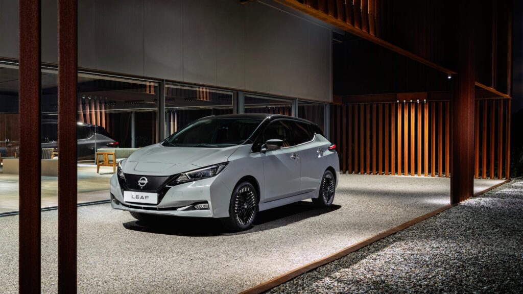 Nissan Leaf lors du dernier restylage // Source : Nissan Nissan Leaf lors du dernier restylage // Source : Nissan