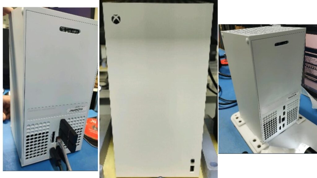 Xbox Series X blanche en fuite // Source : eXputer Xbox Series X blanche en fuite // Source : eXputer