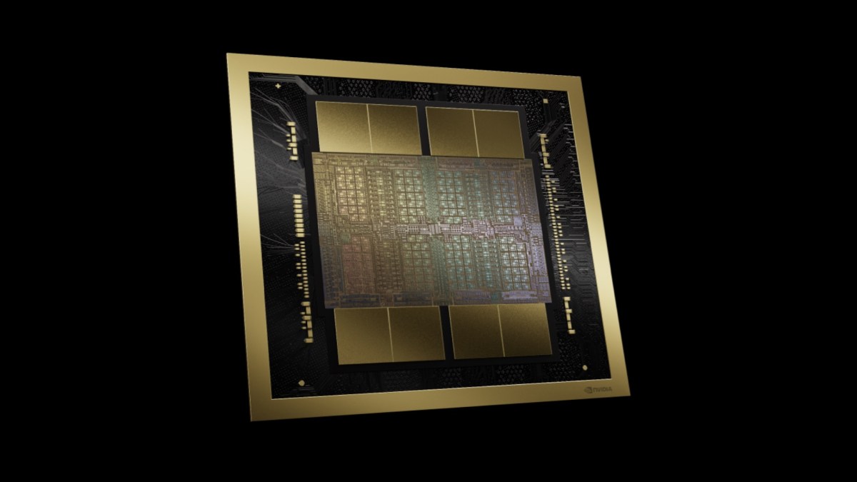 La puce Nvidia B200. // Source : Nvidia La puce Nvidia B200. // Source : Nvidia