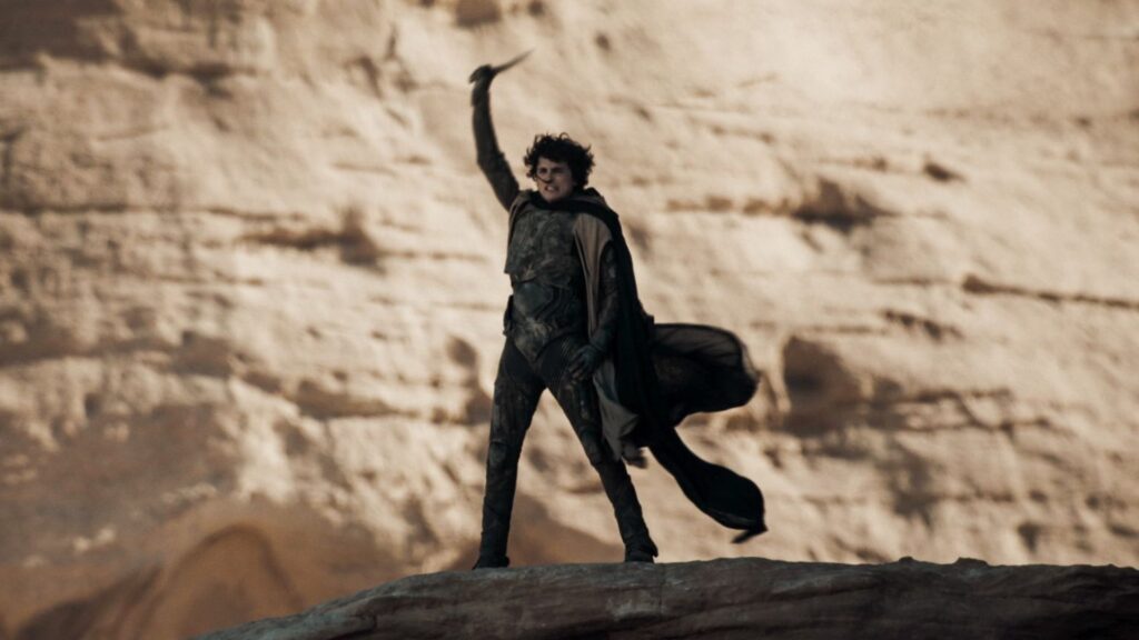 Paul est Lisan al Gaib, le « Messie », dans Dune. // Source : Warner Paul est Lisan al Gaib, le « Messie », dans Dune. // Source : Warner