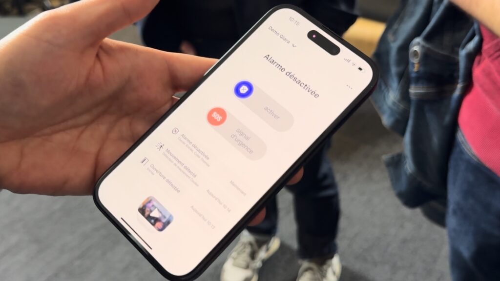 L'application Qiara dispose d'une interface très épurée. Elle est indispensable pour contrôler l'alarme. L'application Qiara dispose d'une interface très épurée. Elle est indispensable pour contrôler l'alarme.