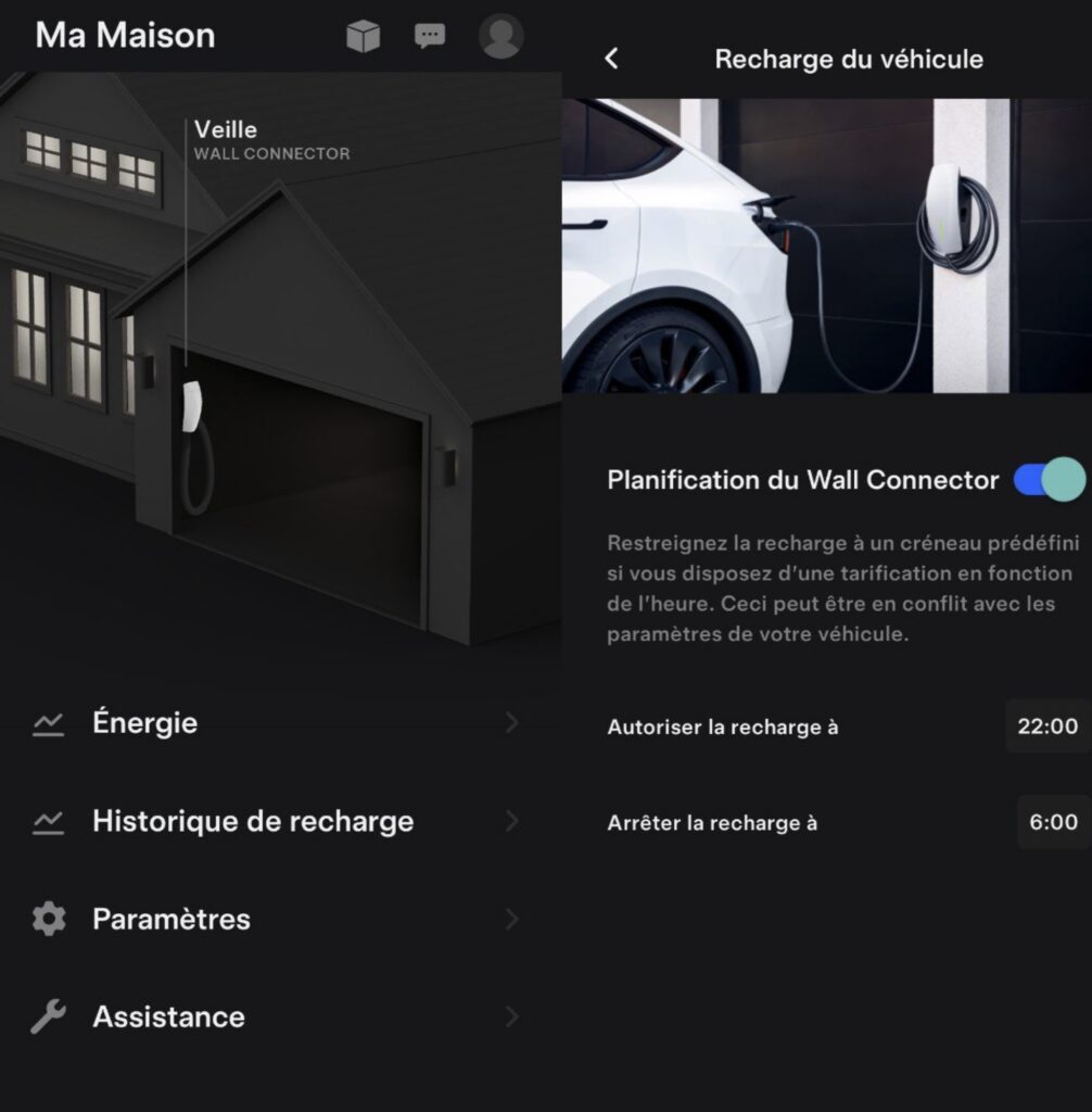 La planification de la recharge du Wall Connector de Tesla La planification de la recharge du Wall Connector de Tesla