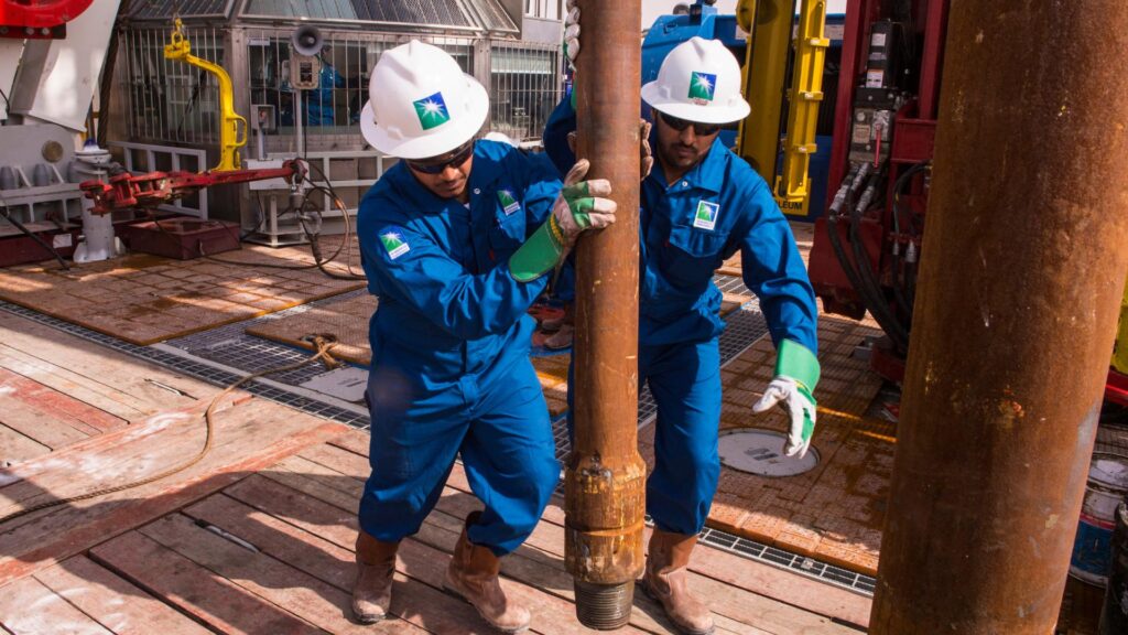 Employé d'un site pétrolier Aramco // Source : Aramco Employé d'un site pétrolier Aramco // Source : Aramco