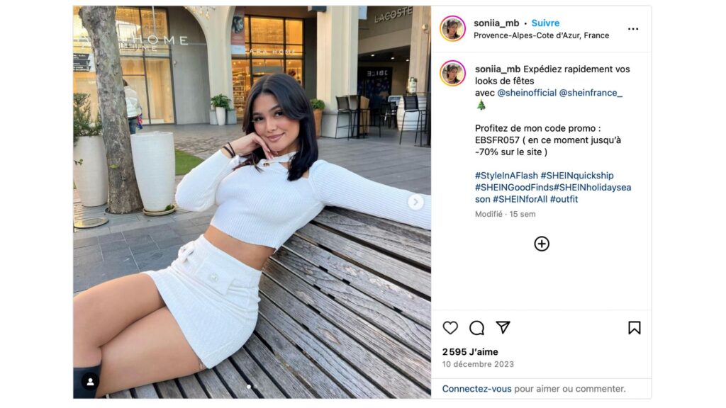 Source : Capture d'écran Instagram @soniia_mb Source : Capture d'écran Instagram @soniia_mb