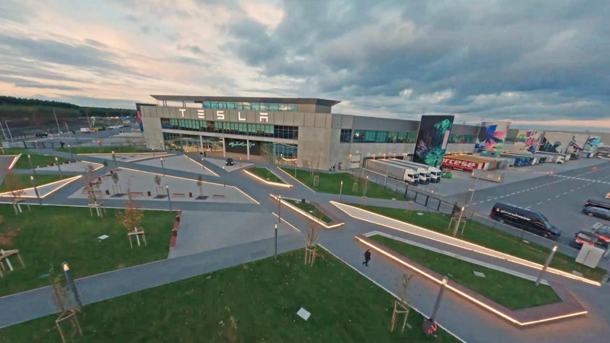 Tesla Gigafactory Berlin en 2024 // Source : Capture video Tesla