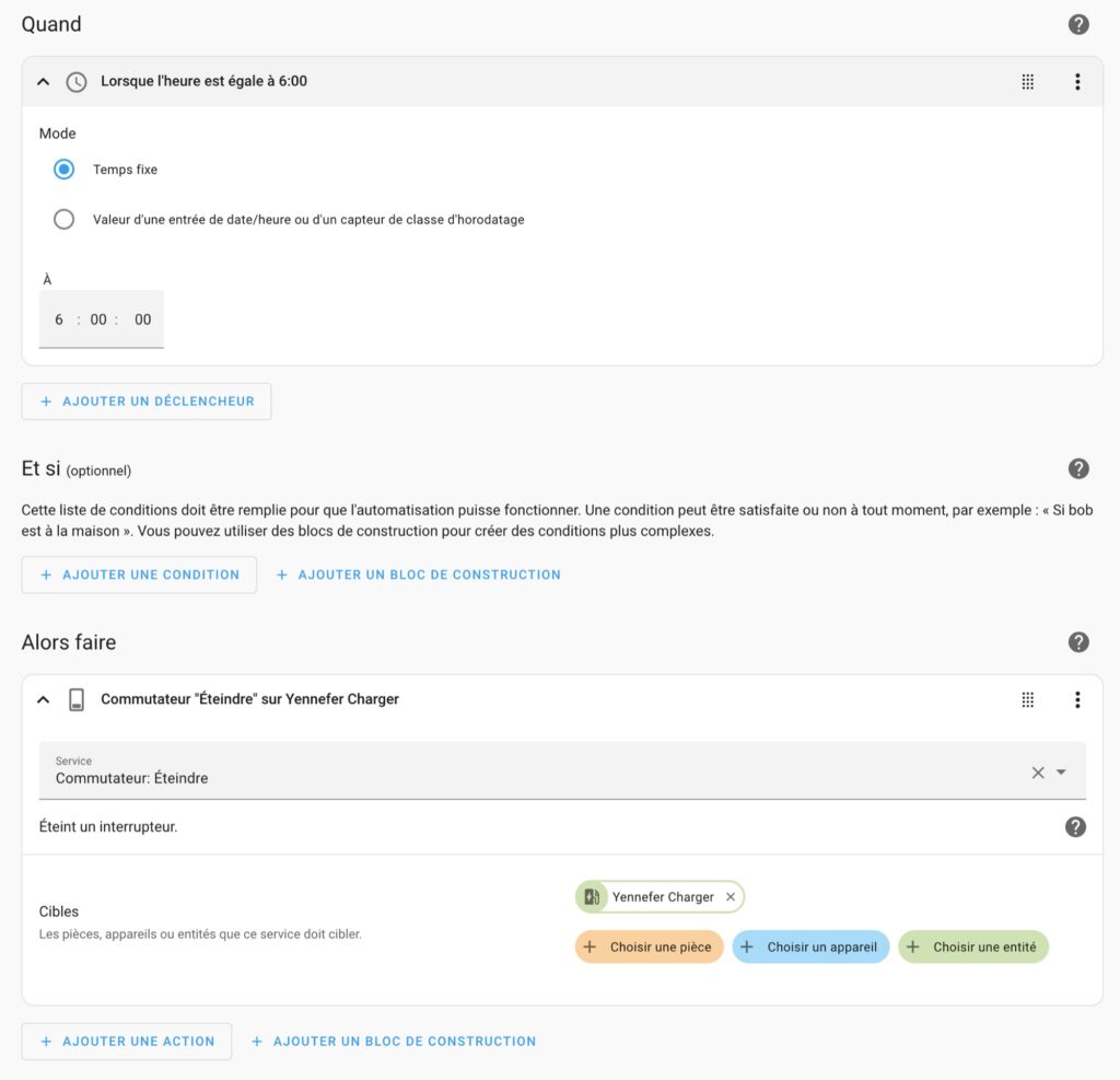 Arrêter la recharge à heure fixe en Tesla via Home Assistant Arrêter la recharge à heure fixe en Tesla via Home Assistant
