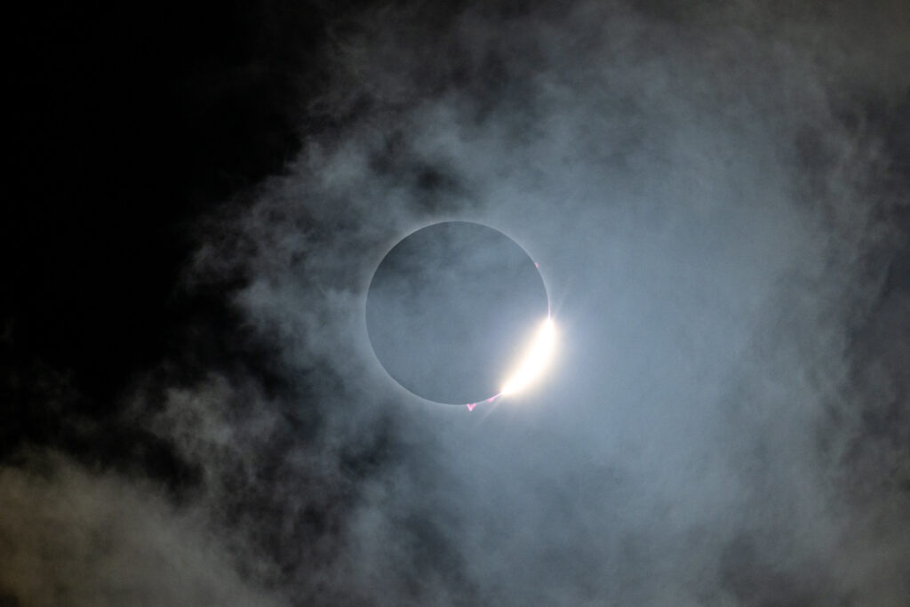 L'éclipse vue à Dallas, au Texas // Source : NASA/Keegan Barber) L'éclipse vue à Dallas, au Texas // Source : NASA/Keegan Barber)