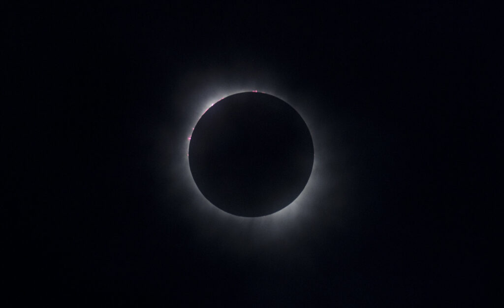 L'éclipse solaire prise en photo par la Nasa // Source : NASA/Aubrey Gemignani L'éclipse solaire prise en photo par la Nasa // Source : NASA/Aubrey Gemignani