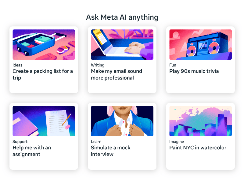 Ask Meta AI anything Ask Meta AI anything