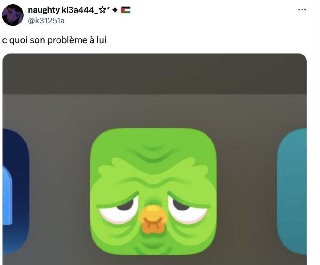 Le nombre de tweets sur l'icône de Duolingo est impressionnant. L'application fait parler d'elle. Le nombre de tweets sur l'icône de Duolingo est impressionnant. L'application fait parler d'elle.
