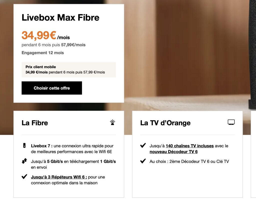 L'offre Livebox Max est la seule à proposer le Décodeur TV 6 pour l'instant. L'offre Livebox Max est la seule à proposer le Décodeur TV 6 pour l'instant.