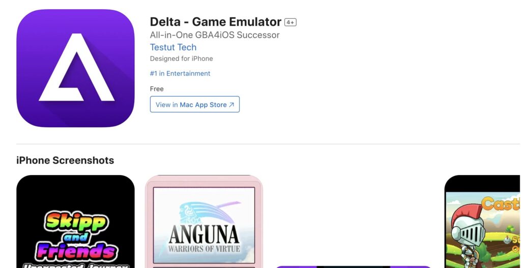 Delta sur l'App Store américain. Delta sur l'App Store américain.