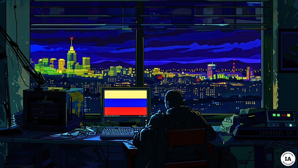 Les hackers du Kremlin tiennent des chaînes Telegram ultra-nationalites russes sur lesquelles ils revendiquent des cyberattaques. // Source : Numerama avec Midjourney Les hackers du Kremlin tiennent des chaînes Telegram ultra-nationalites russes sur lesquelles ils revendiquent des cyberattaques. // Source : Numerama avec Midjourney