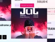 Les faux sites pour le concert de Jul sont déjà légions sur le web. // Source : Numerama