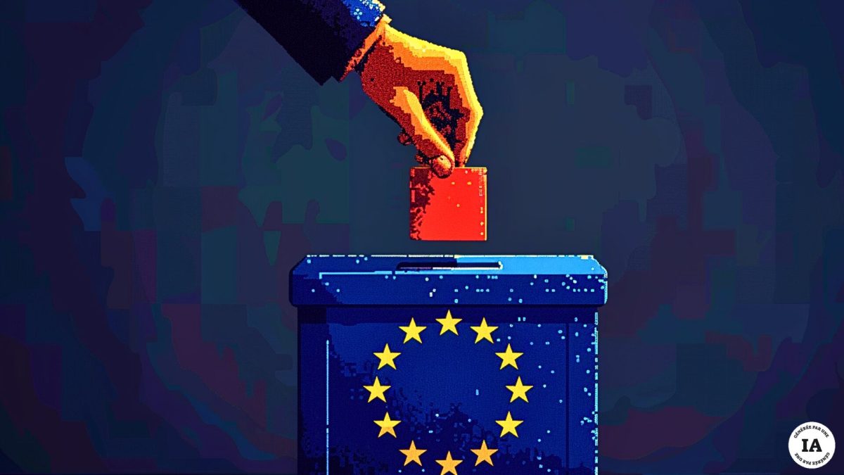 Ces élections européennes devraient cibler par les hackers. // Source : Numerama avec Midjourney Ces élections européennes devraient cibler par les hackers. // Source : Numerama avec Midjourney