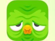 Le nouveau logo de Duolingo.  // Source : Numerama