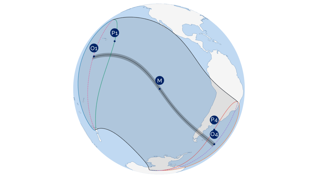 Visibilité de l'éclipse du 2 octobre 2024. // Source : IMCCE Visibilité de l'éclipse du 2 octobre 2024. // Source : IMCCE